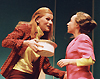 Foto: Schöne Bescherungen von A. Ayckbourn; Karen Schweim mit Andrea Köhler; Heilbronn 11.2003